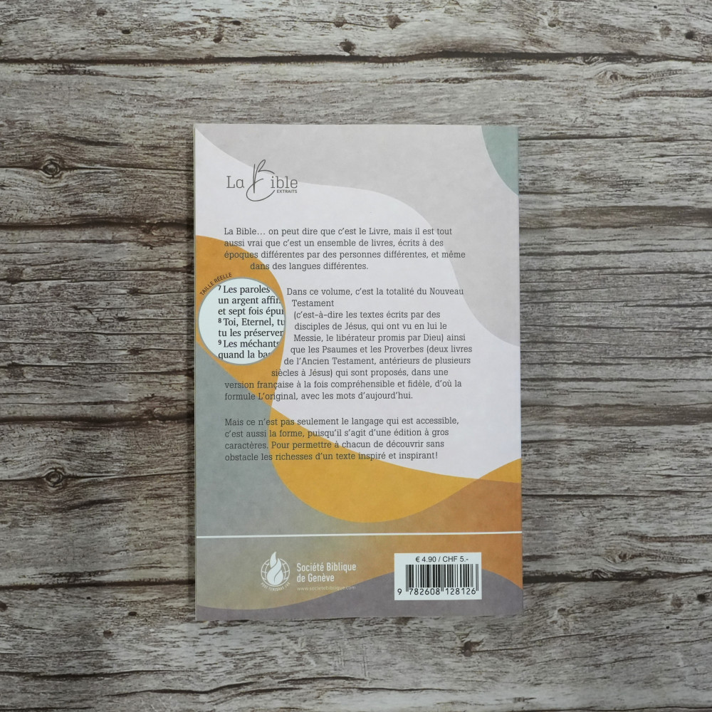 Nouveau Testament, Psaumes et Proverbes, Segond 21, gros caractères - broché