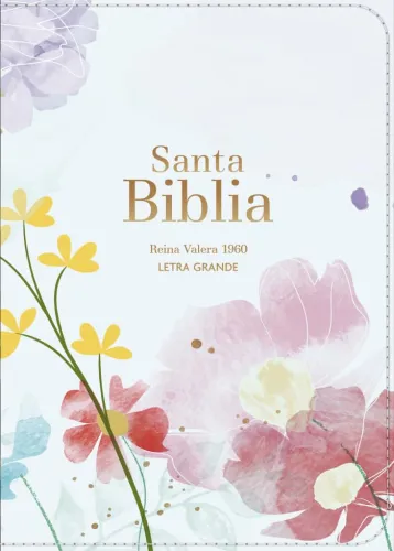 Espagnol, Bible, Reina Valera 1960, compacte, grands caractères, similicuir bleu clair - Biblia...