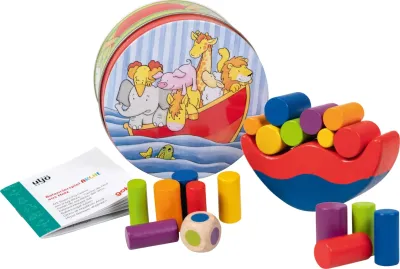 Arche Noah - Balancier-Spiel (Holz) - in Metalldose