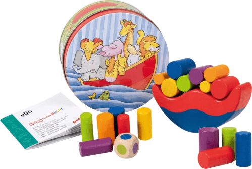 Arche Noah - Balancier-Spiel (Holz) - in Metalldose
