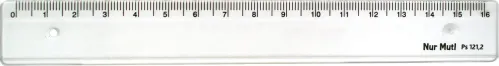 Nur Mut - Lineal 16 cm (Kunststoff)