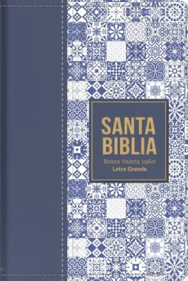 Espagnol, Bible, Reina Valera 1960, moxen format, gros caractères, similicuir bleu foncé - Biblia...