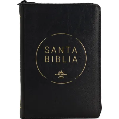 Espagnol, Bible, Reina Valera 1960, compacte, grands caractères, similicuir noir, avec onglets et...