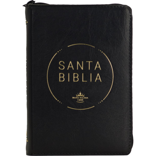 Espagnol, Bible, Reina Valera 1960, compacte, grands caractères, similicuir noir, avec onglets et...