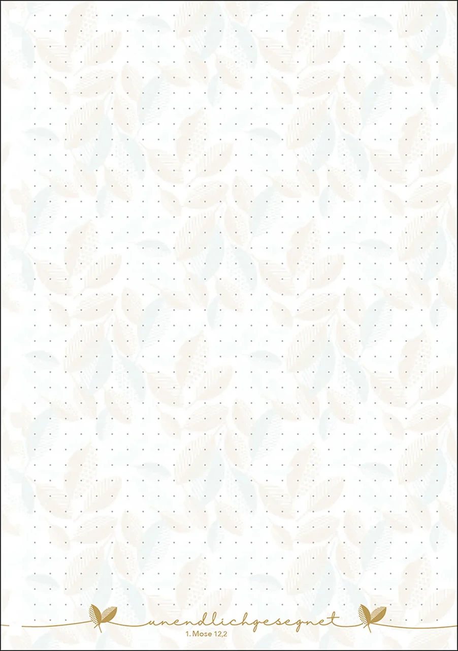 Unendlich gesegnet - Gold-Edition (Memoblock A5)