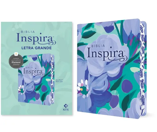 Espagnol, Bible, Nueva Traduccion Viviente, BIBLIA Inspira, gros caractères, similicuir multitons...