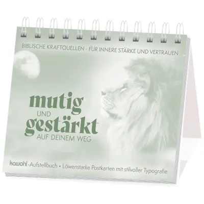Mutig und gestärkt auf deinem Weg - Postkarten-Aufstellbuch