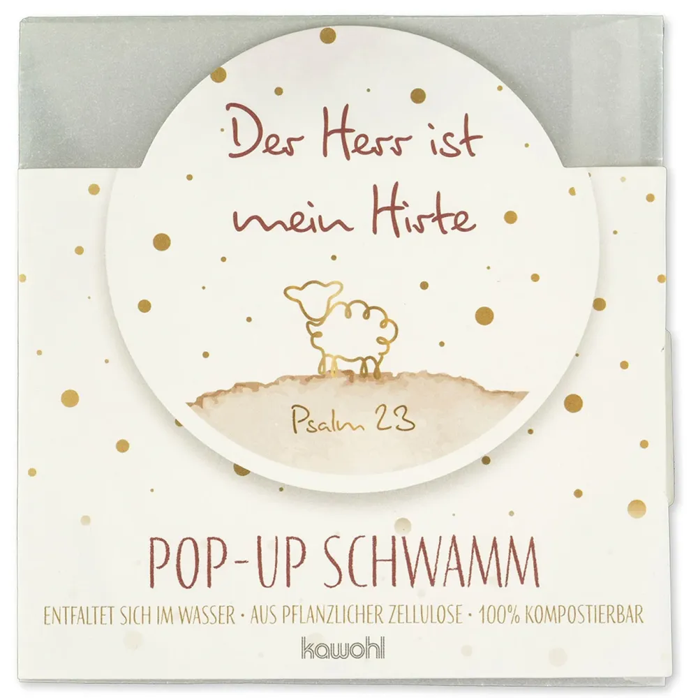 Der Herr ist mein Hirte (Pop-Up-Schwamm) - Psalm 23 - Blümchen-Form