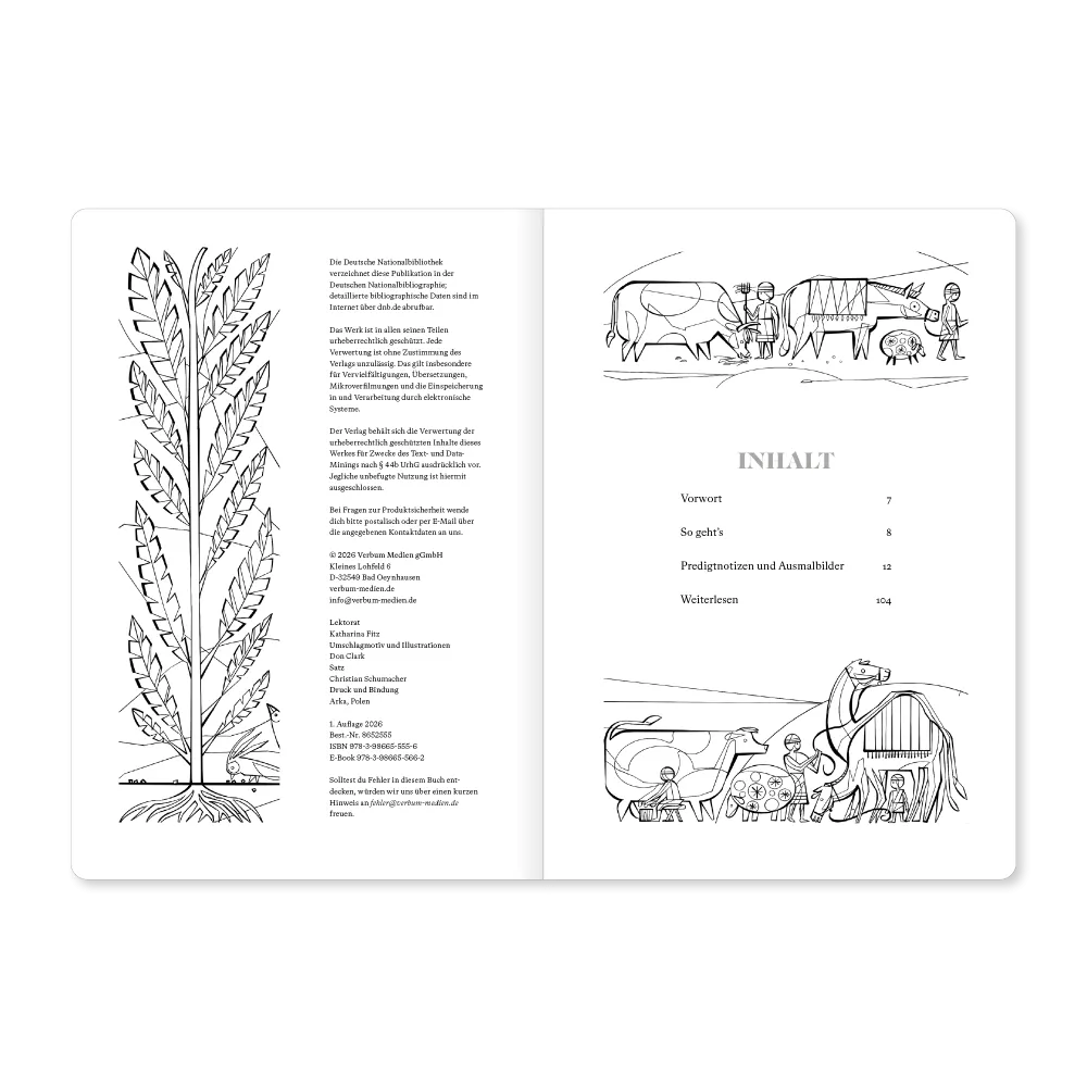 Predigt-Notizbuch für Kinder - Mit Fragen und Ausmalbildern