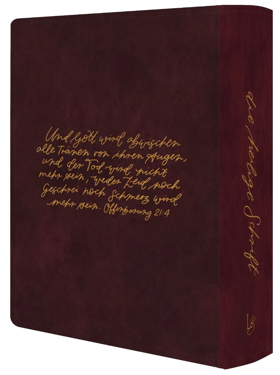 NeÜ bibel.heute Liebezurbibel (Schreibrandbibel WINE) - Flexibler Kunstledereinband - weinrot mit...