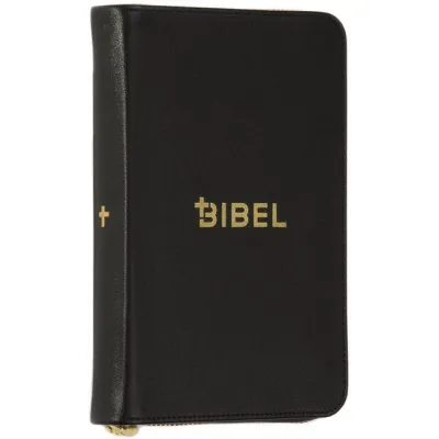 Schlachter 2000 Bibel - Miniaturausgabe - Kalbsleder, flexibler Einband, schwarz, Goldschnitt,...