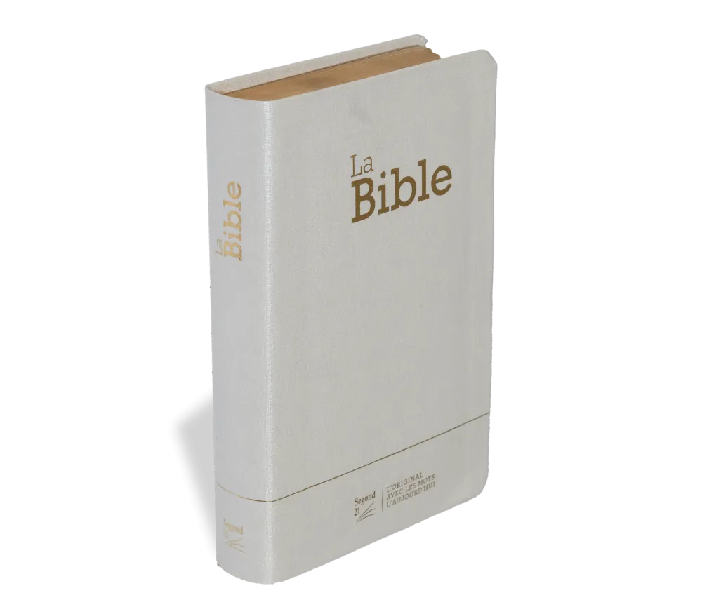 Bible Segond 21 compacte (Premium Style) - couverture semi-rigide toile blanche, avec tranches...
