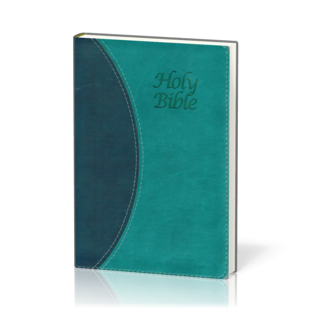 Englisch, Bibel King James Version, zweifarbig blau, Kunstleder, Silberschnitt