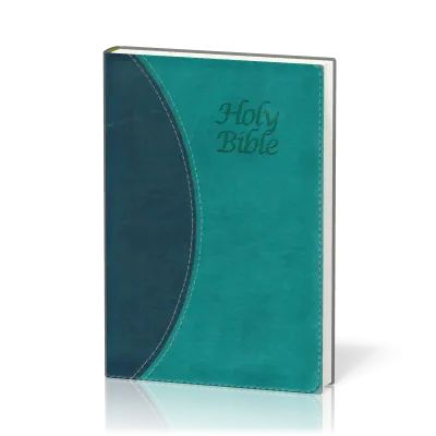 Englisch, Bibel King James Version, zweifarbig blau, Kunstleder, Silberschnitt