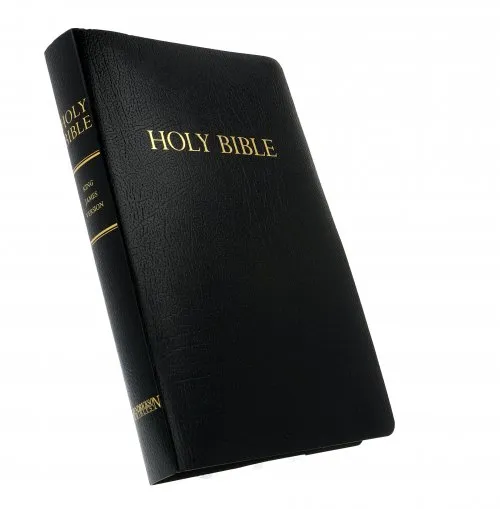 Englisch Bibel King James Version, gift & award, Kunstleder, schwarz