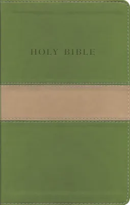 Englisch, Bibel King James Version, Grossdruck, zweifarbig beige/olivgrün, Goldschnitt