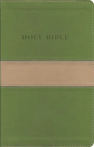 Englisch, Bibel King James Version, Grossdruck, zweifarbig beige/olivgrün, Goldschnitt