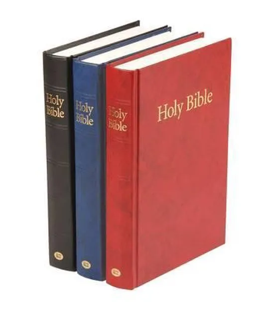 Engisch, Bibel King James Version, mittelgross, kartonniert, blau