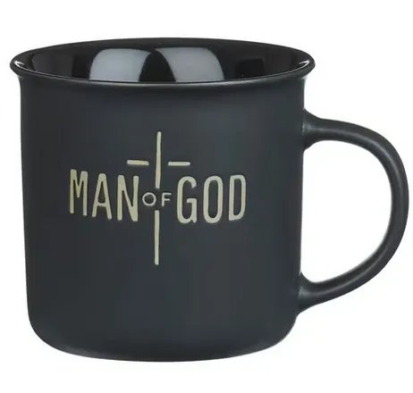 Tasse - Man Gottes - schwarz matt, 384ml