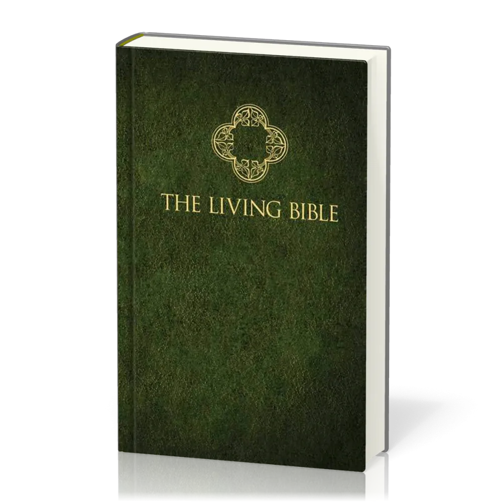 Englisch, Bibel The Living Bible, matellierter Umschlag, grün