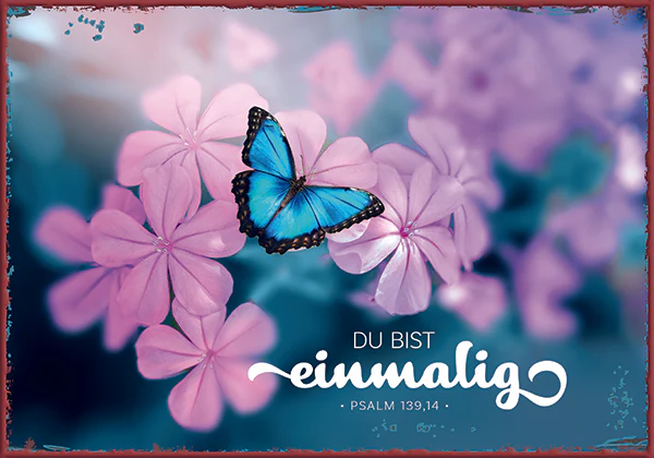 Du bist einmalig (Metallschild