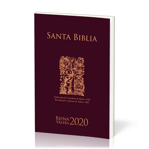 Spanisch, Bibel Reina Valera 2020, Evangelisationsbibel, broschiert, bordeaux
