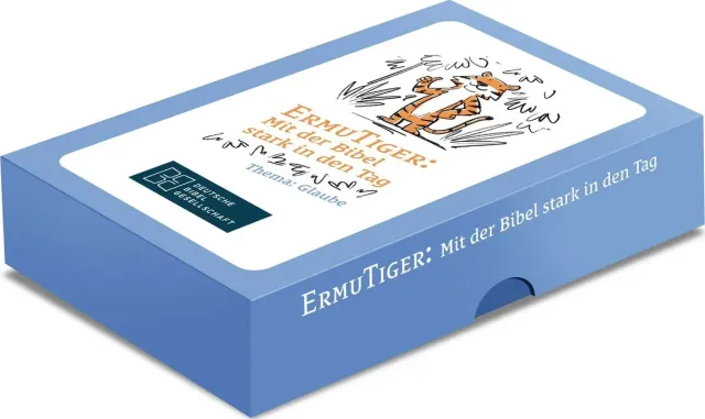 ErmuTiger: Mit der Bibel stark in den Tag. 48 Bibelverskarten in Box - Thema Glaube
