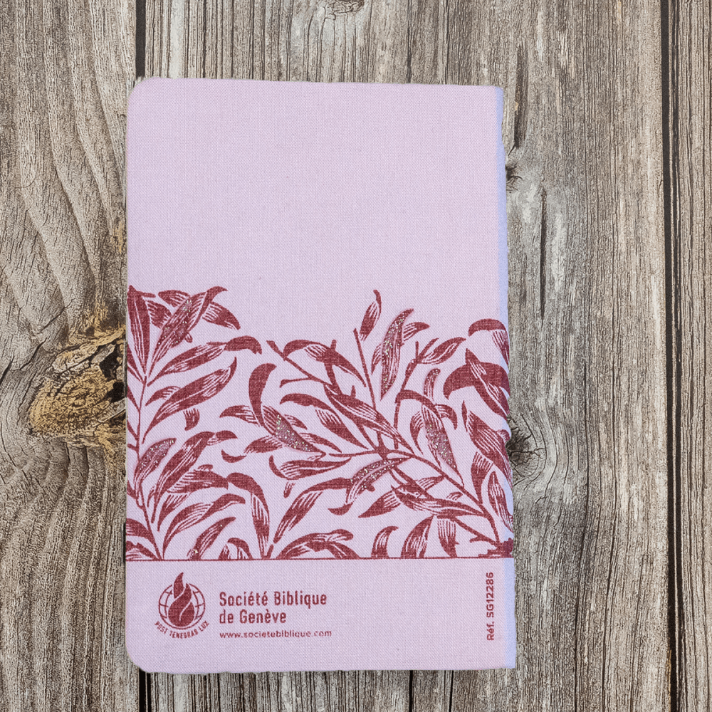 Bible Segond 21 compacte (Premium Style) - couverture souple, toile rose avec paillettes