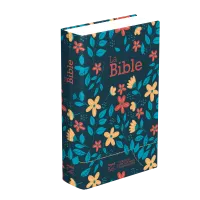 Bibel Segond 21, französisch (Premium Style) - gestepptes Hardcover aus Canvas mit Blumenmuster