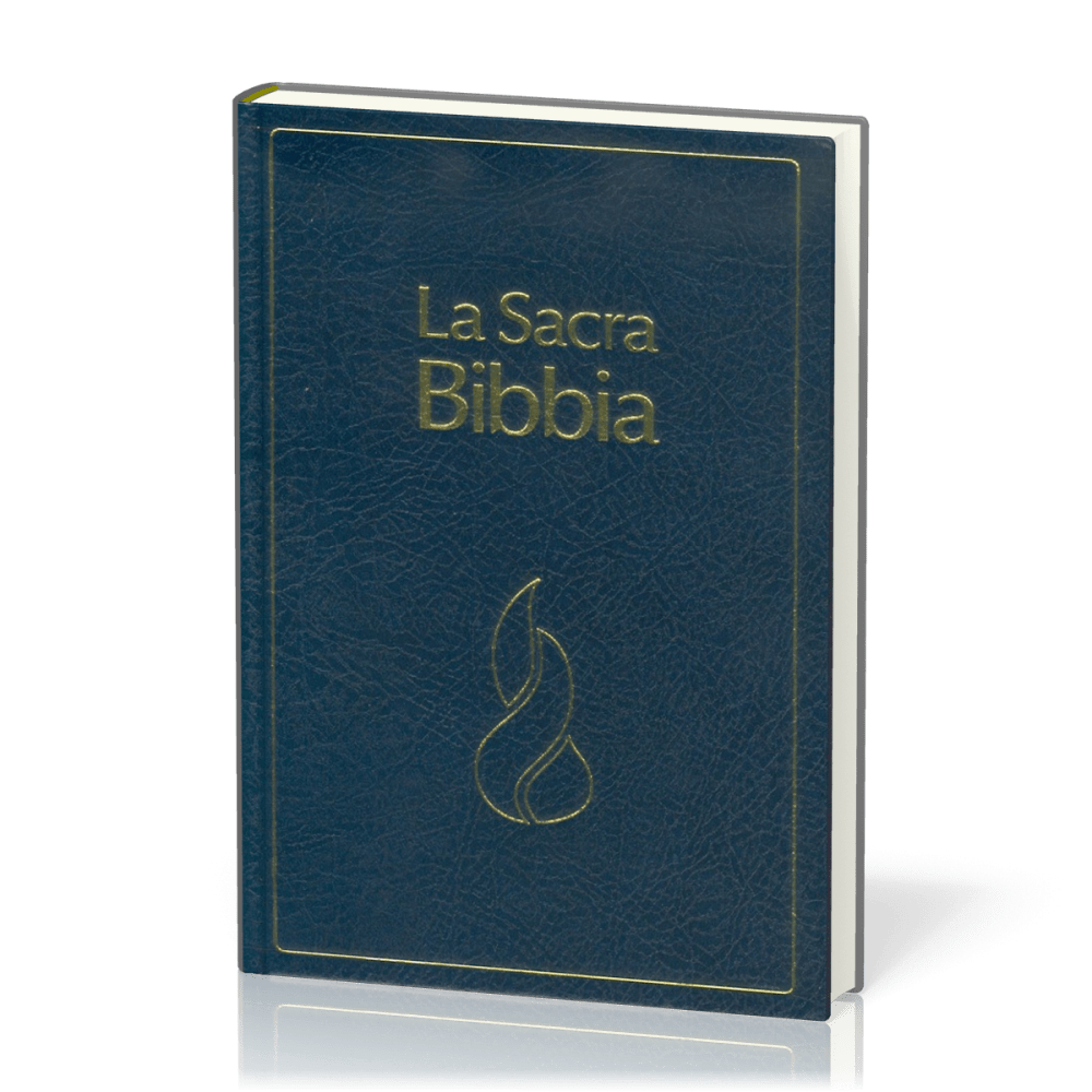 Italienisch, Bibel Nuova Riveduta, Parallelstellen, Gebunden, Blau