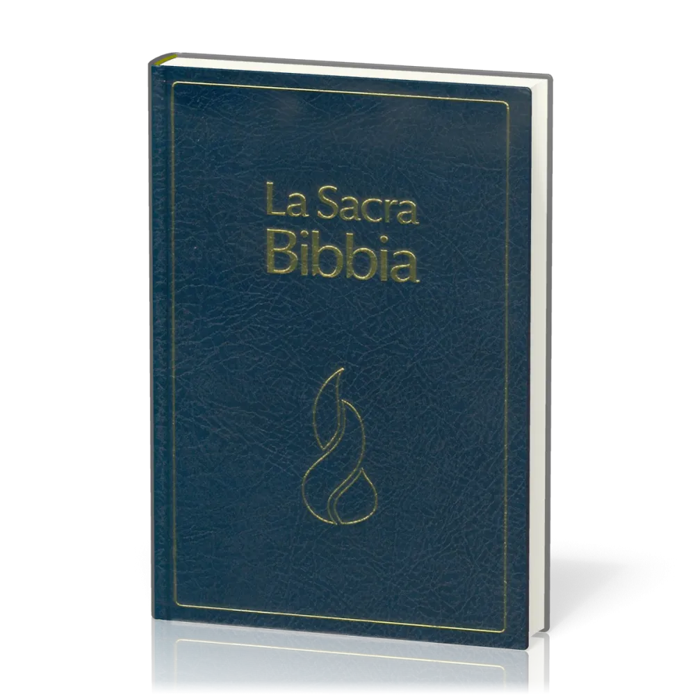 Italienisch, Bibel Nuova Riveduta, Parallelstellen, Gebunden, Blau
