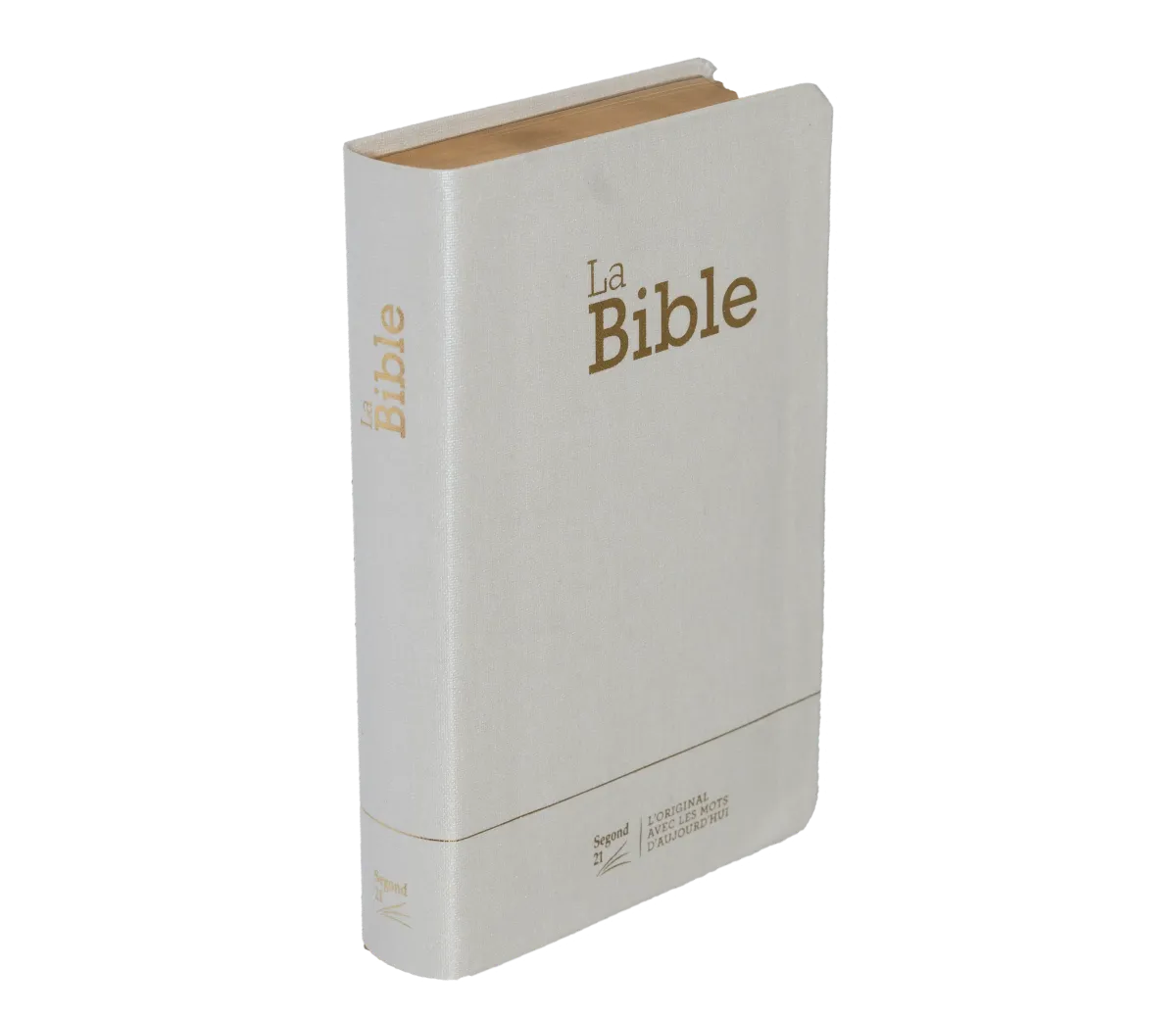 Bible Segond 21 compacte (Premium Style) - couverture semi-rigide toile blanche, avec tranches...