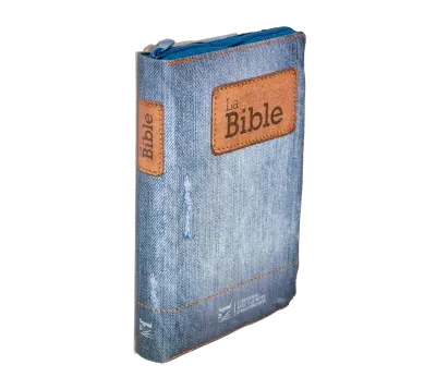 Bibel Segond 21 französisch (Premium Style) - Softcover aus Canvas mit Jeansmuster, mit...
