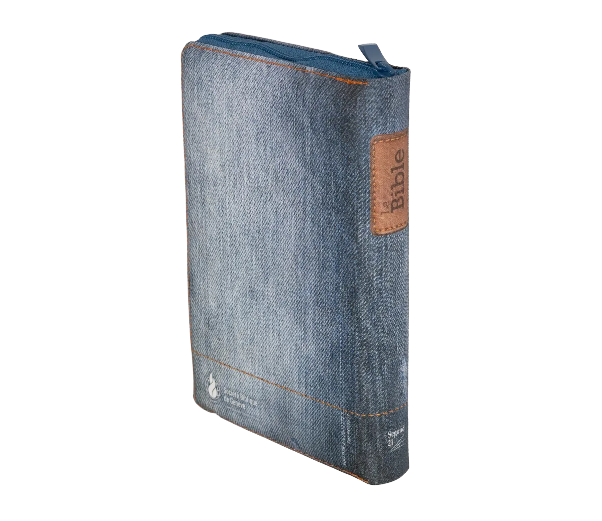 Bibel Segond 21 französisch (Premium Style) - Softcover aus Canvas mit Jeansmuster, mit...