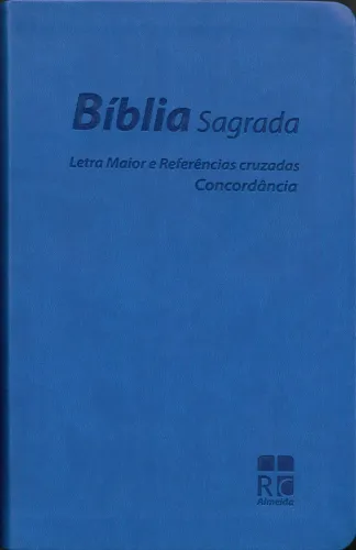 Portugiesisch, Bibel Almeida Revidiert und Korrigiert, biegsam, blau