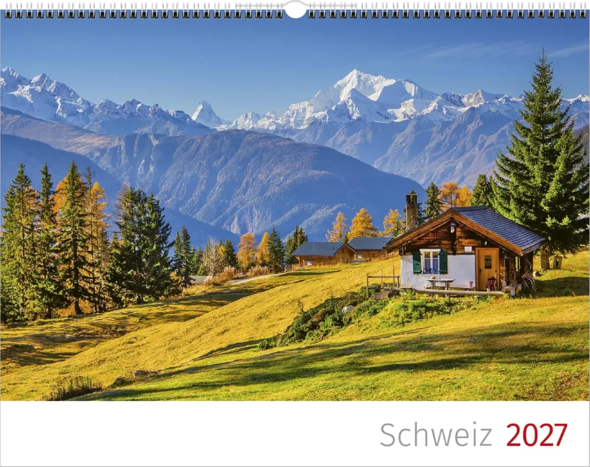 Schweizer Bildkalender - Englisch, Wandkalender