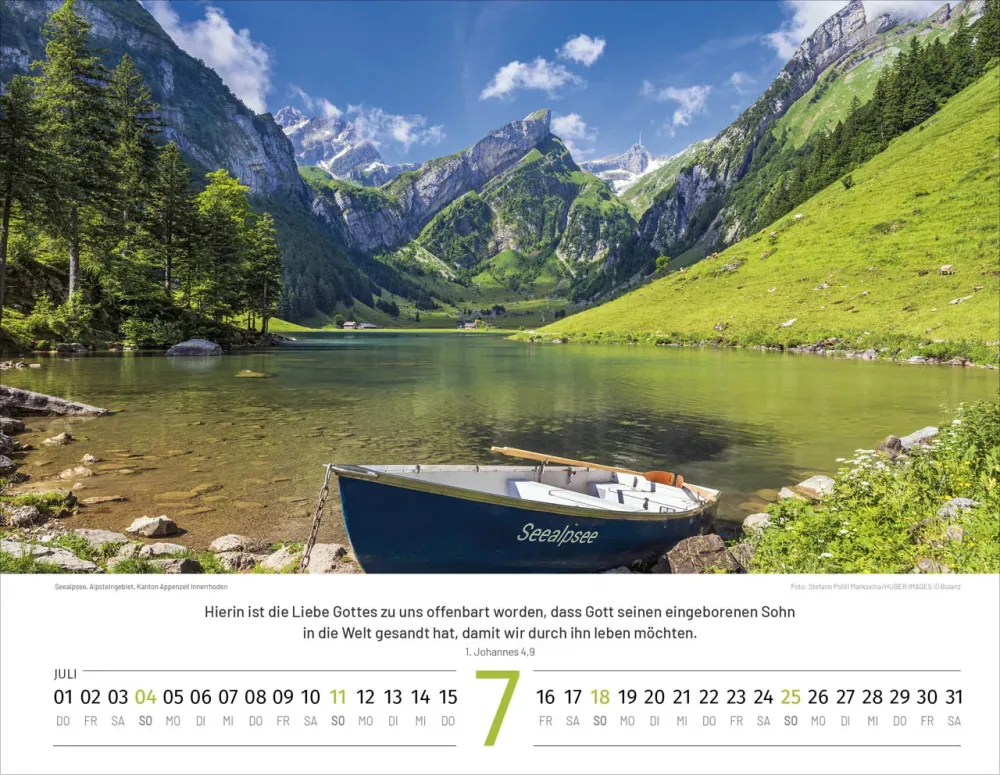 Schweizer Bildkalender - Deutsch, Wandkalender