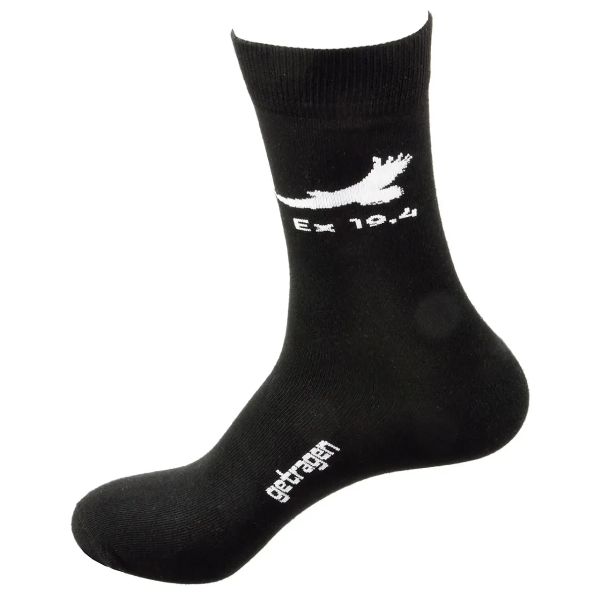 Getragen - Ex 19,4 (Socken schwarz Größe 37-41)
