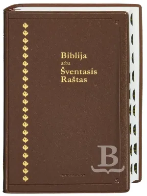 Litauisch, Bibel mit Apokryphen, Griffregister, Flexibler Einband
