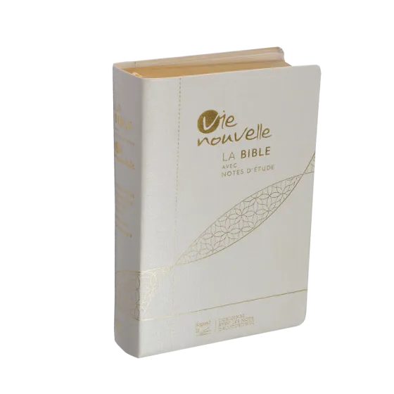 Studienbibel Vie nouvelle, Segond 21, französisch, weiß - Softcover, Leinen, Goldschnitt