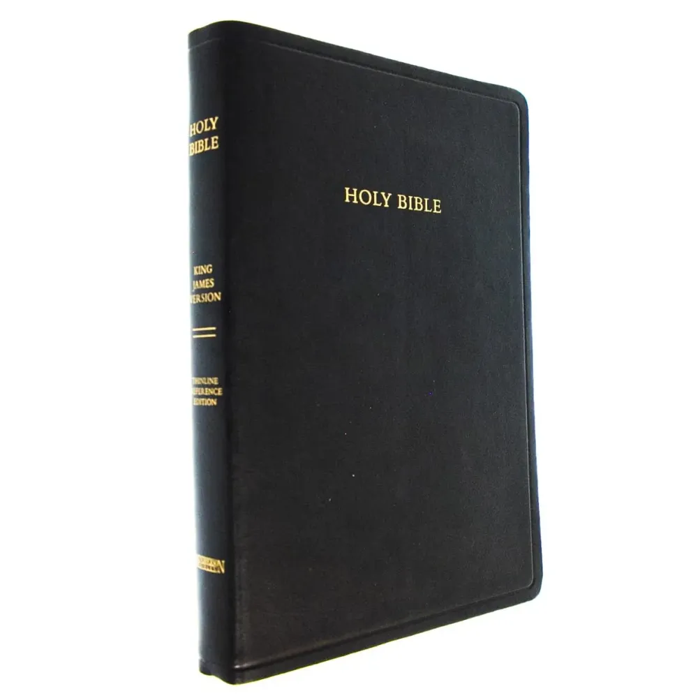 Englisch, Bibel King James Version, Grossdruck - Leder schwarz, Goldschnitt, Worte Jesu in rot