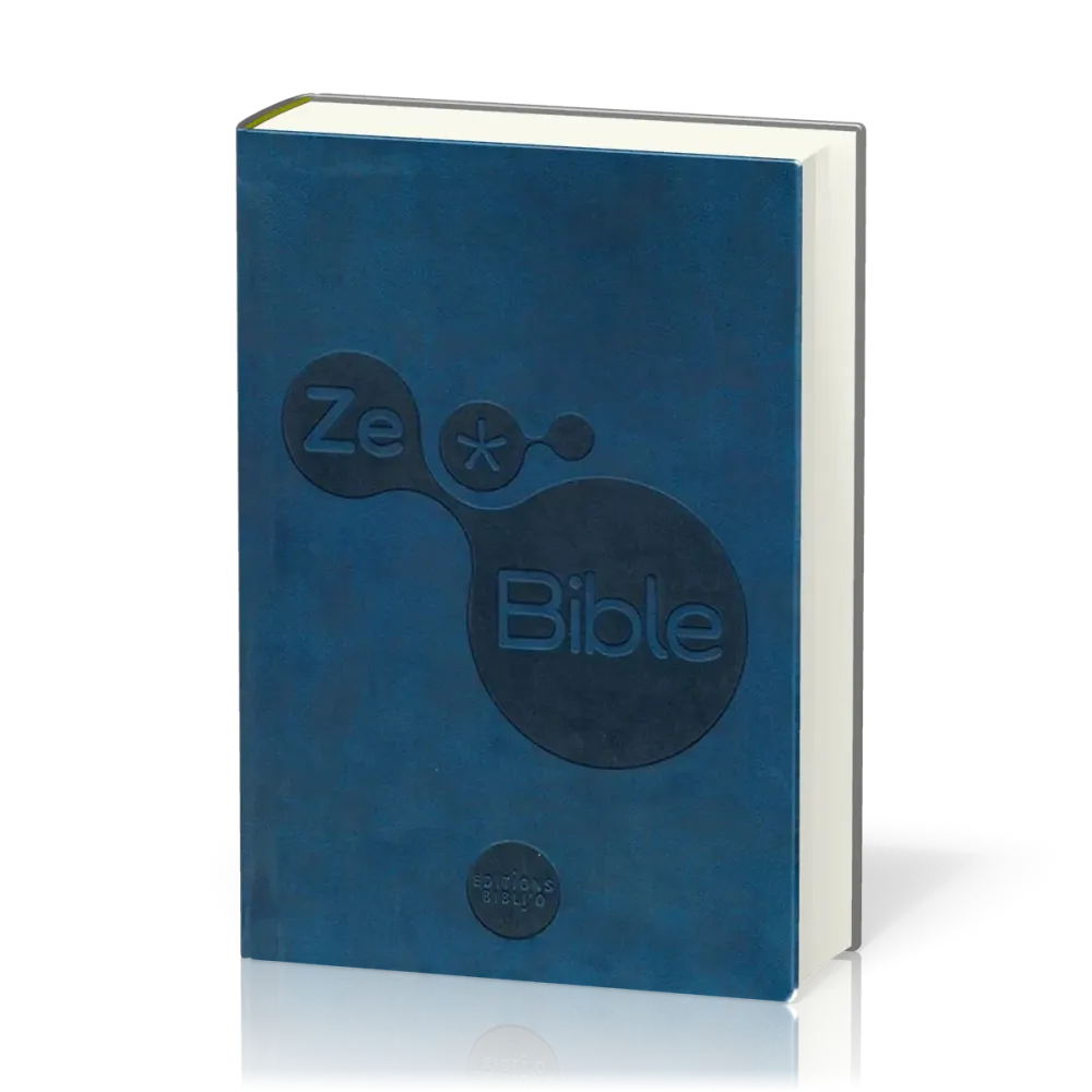 ZeBible, NFC avec Deutérocanoniques - Couverture souple en similicuir bleu
