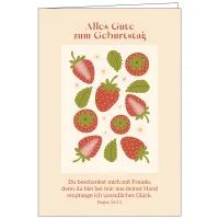 Faltkarte - Alles Gute zum Geburtstag - mit Umschlag