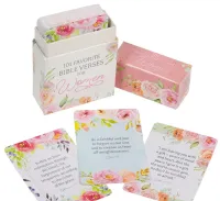 Englisch, Bibelverskarten für Frauen - 51 Stück doppelseitig