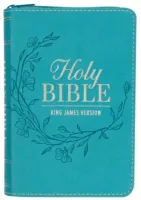 Englisch, Bibel, King James Version, Taschenformat mit Reissverschluss - türkis