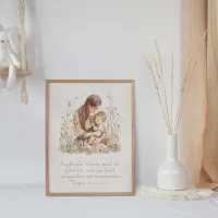 Wandbilder - Mama & Kind groß (Sprüche 31,25) - 30x40 cm