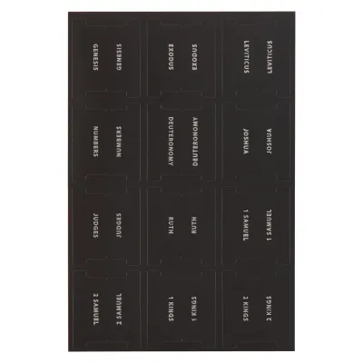 Bibelgriffregister Schwarz-Silber - bible tabs
