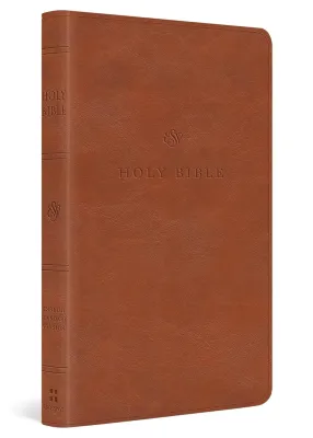 Amnglais, Bible, English Standard Version, similicuir brun clair - ESV Value Thinline Bible...