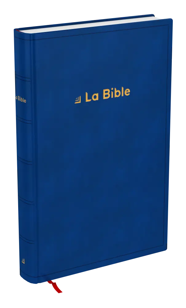 Bible Darby révisée grand format, rigide bleu