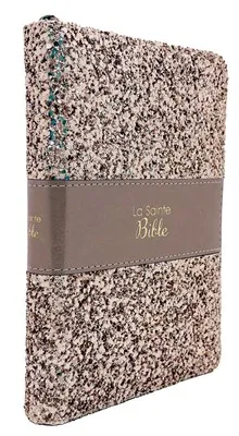 Bible Segond 1910, compacte, bronze doré pailleté - couverture souple, fermeture éclair, tranche or